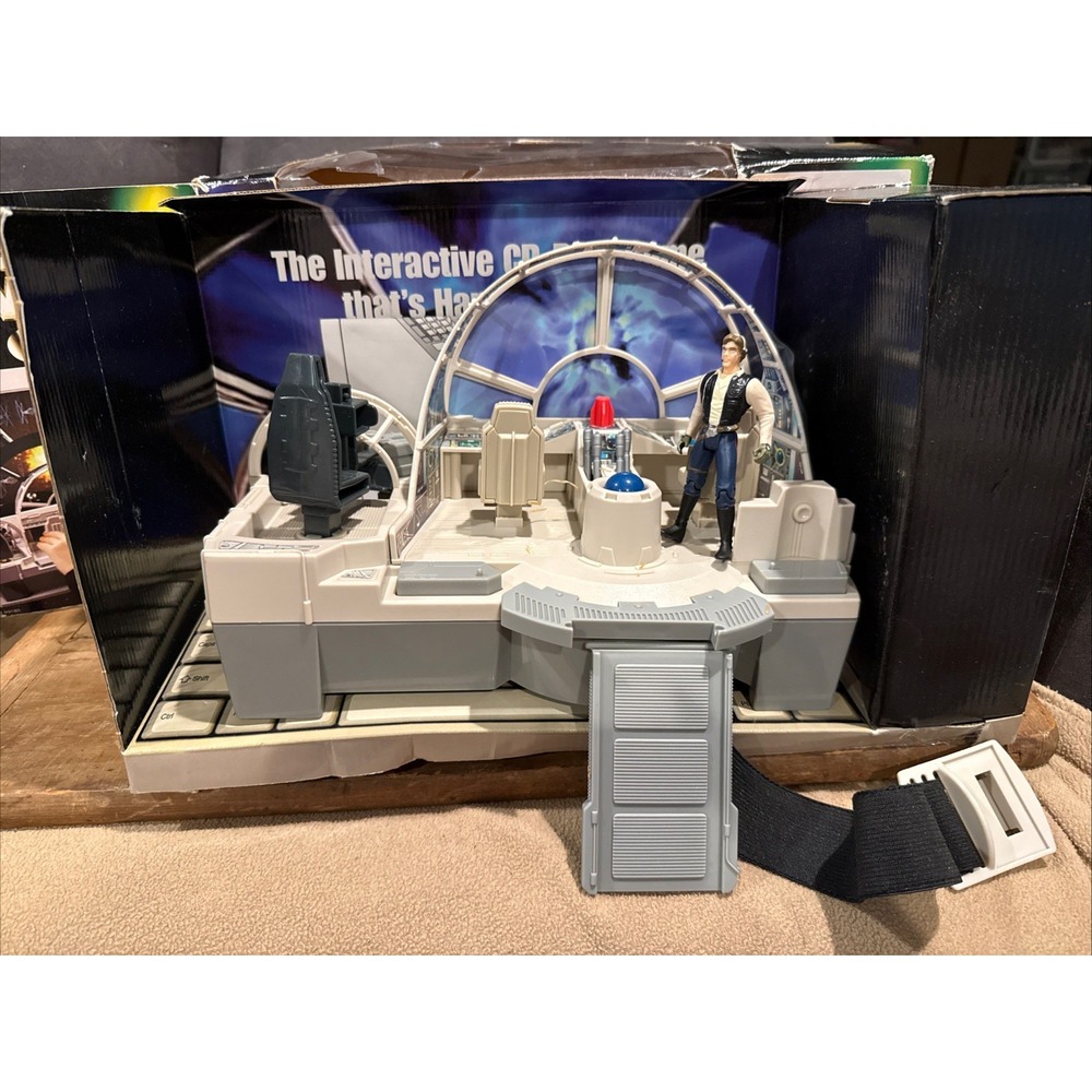 Star Wars Millennium Falcon CD-ROM Playset Hasbro 1998 PC Windows 95 (NO Disc)